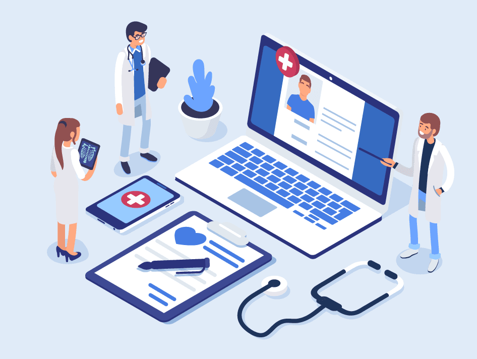 Doctors progressing with a Patient